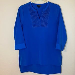 THE LIMITED 3/4 Sleeve Shell Blue Blouse